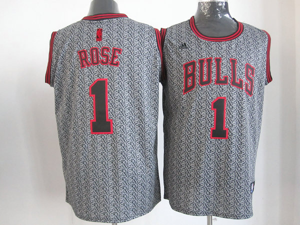  NBA Chicago Bulls 1 Derrick Rose Static Fashion Swingman Jersey